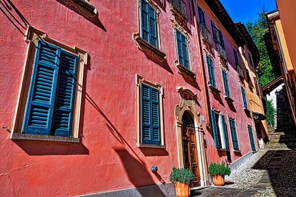 window, city, street, architecture, Italy, red