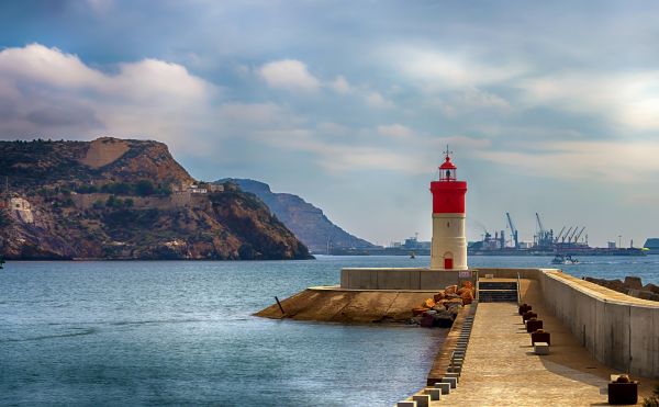 Cartagena Spain,Spain,lighthouse,sea