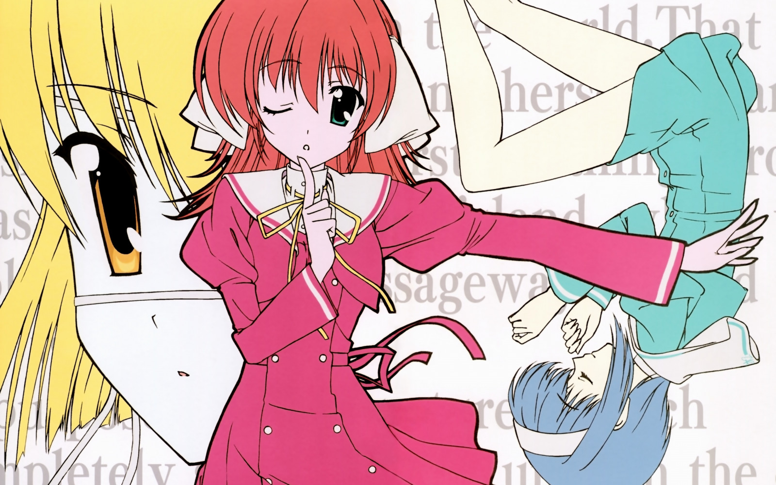 ilustrace, anime, kreslená pohádka, dívky, Pozadí, prst, gesto, skica, mangaka