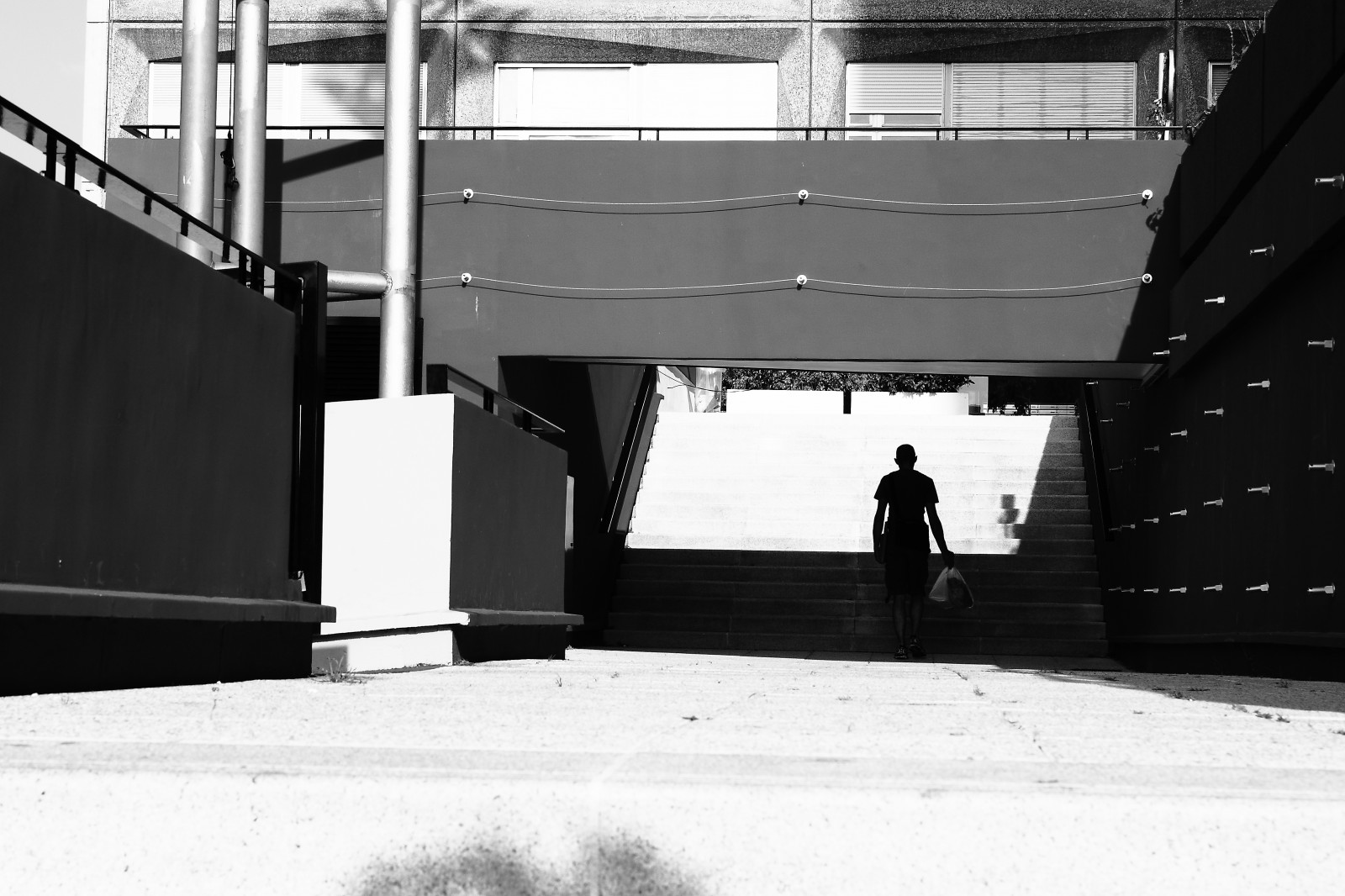 bílý, Černá, černobílý, ulice, architektura, stín, stěna, silnice, fotografování, Dům, infrastruktura, úhel, světlo, Street View, noiretblanc, blackandwithe, photoderue, momentka, urbanarte, paris13, photopascalcolin, urban area, Černý a bílý, monochromatické fotografování, denní osvětlení, Escaliers