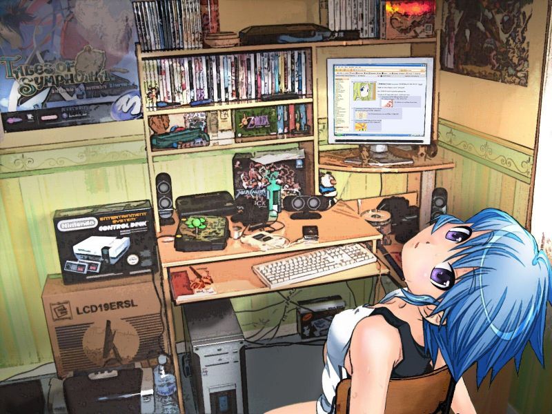 gadis anime, rambut biru, rambut pendek, karakter asli, komik, Book gadis anime, rambut biru, rambut pendek, karakter asli, komik, Book