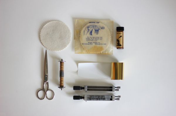 simple background,scissors,stamps,vintage,tools,flat lay