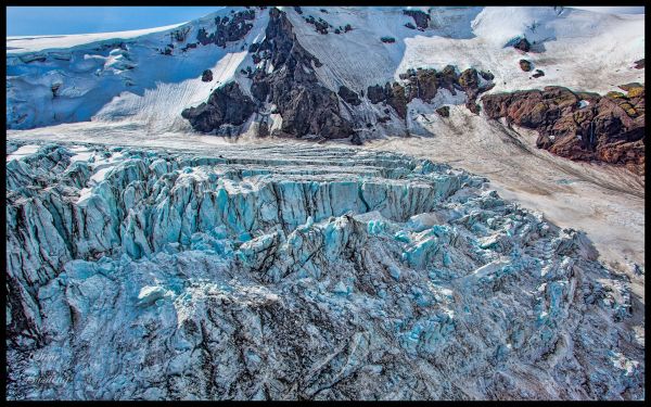 landscape, sky, rock, winter, ice, glaciers