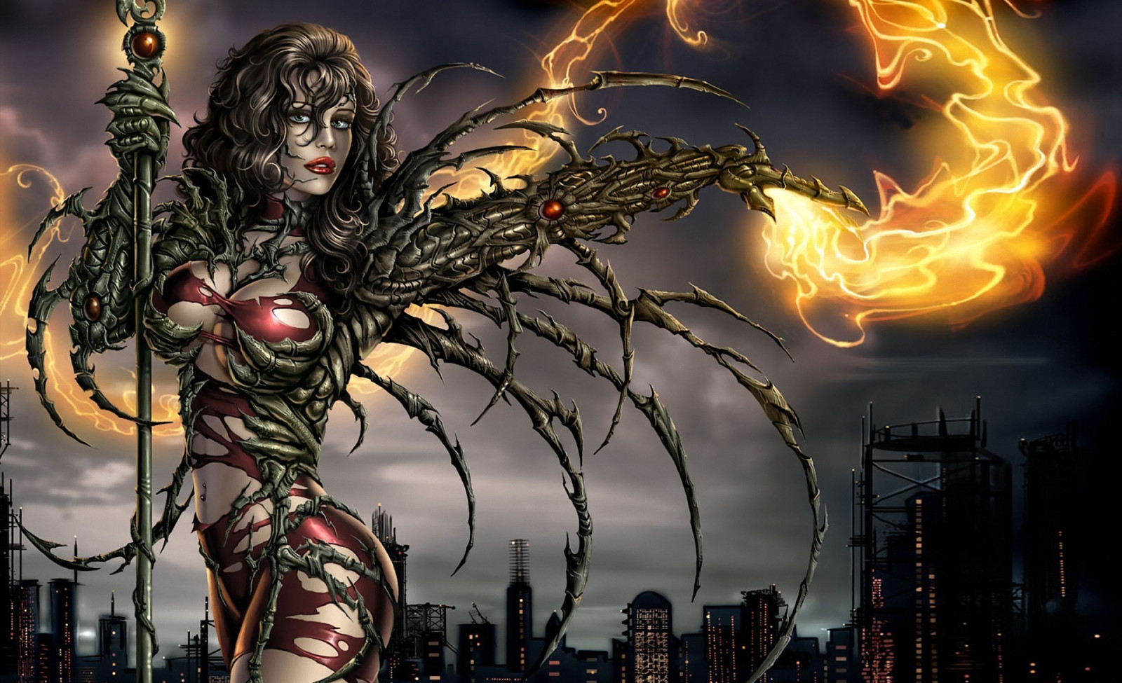 fantasy umění, kouzlo, komiksy, komiks, mytologie, Witchblade, komické umění, sara pezzini, UMĚNÍ, Snímek obrazovky, počítač tapeta, fiktivní postava, zvláštní efekty