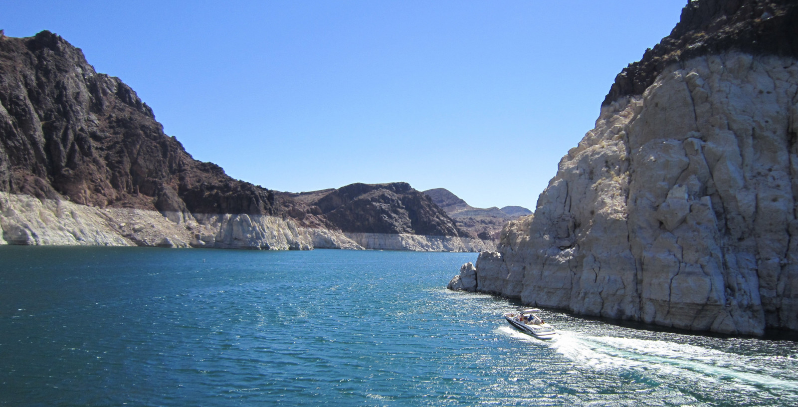 lakemead, USA, Nevada, Arizona, speedbåd, Hoover Dam, vand, himmel, klipper, klipper, Amerika, fantastiske, smuk, strålende, Formidabelt, sø, mjød, las, vegas, Nord, ferie, ferie