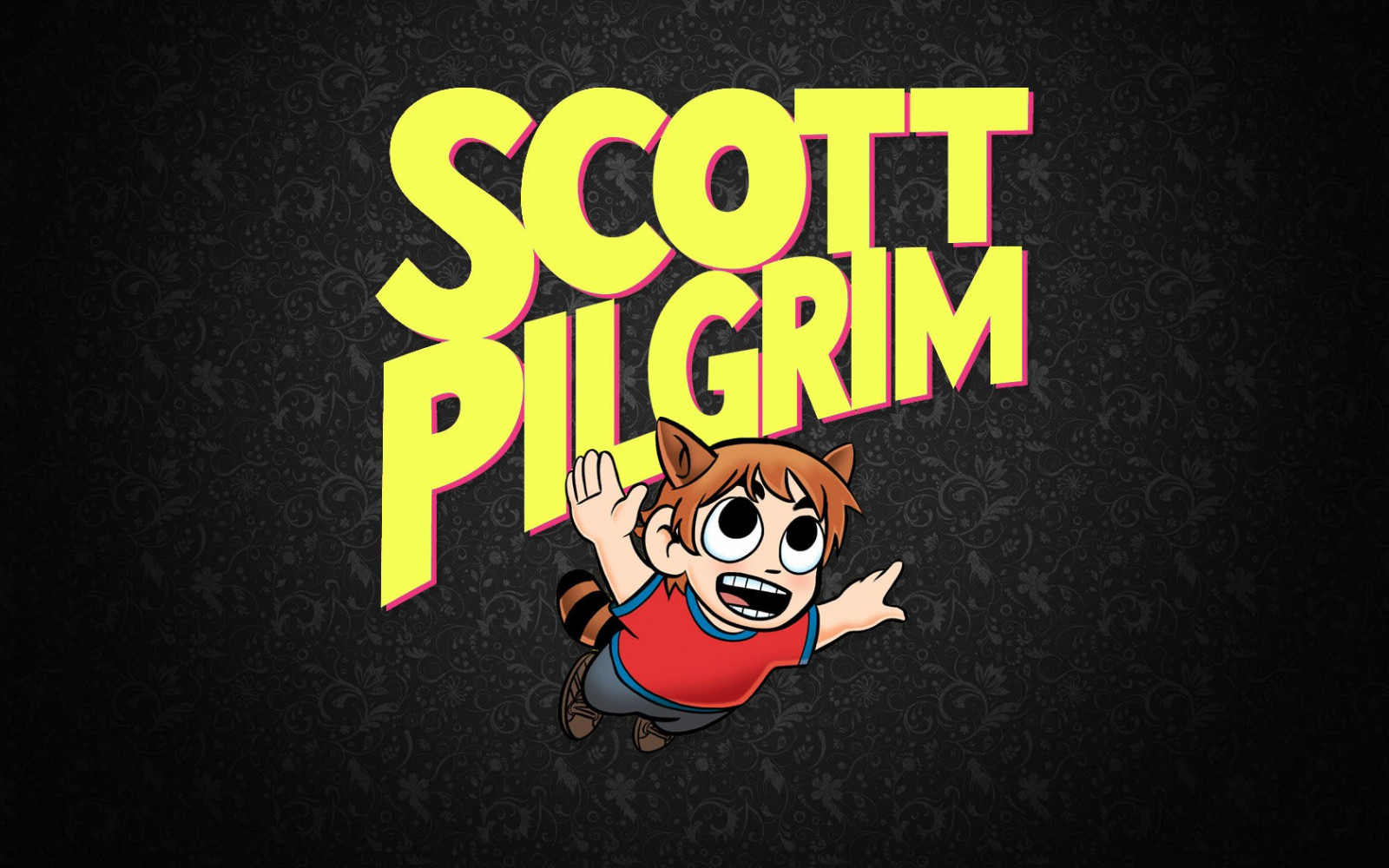 illustration, tekst, logo, gul, grafisk design, retro spil, Super Mario, Scott Pilgrim, mærke, KUNST, grafik, 1680x1050 px, computer tapet, fiktiv karakter, skrifttype