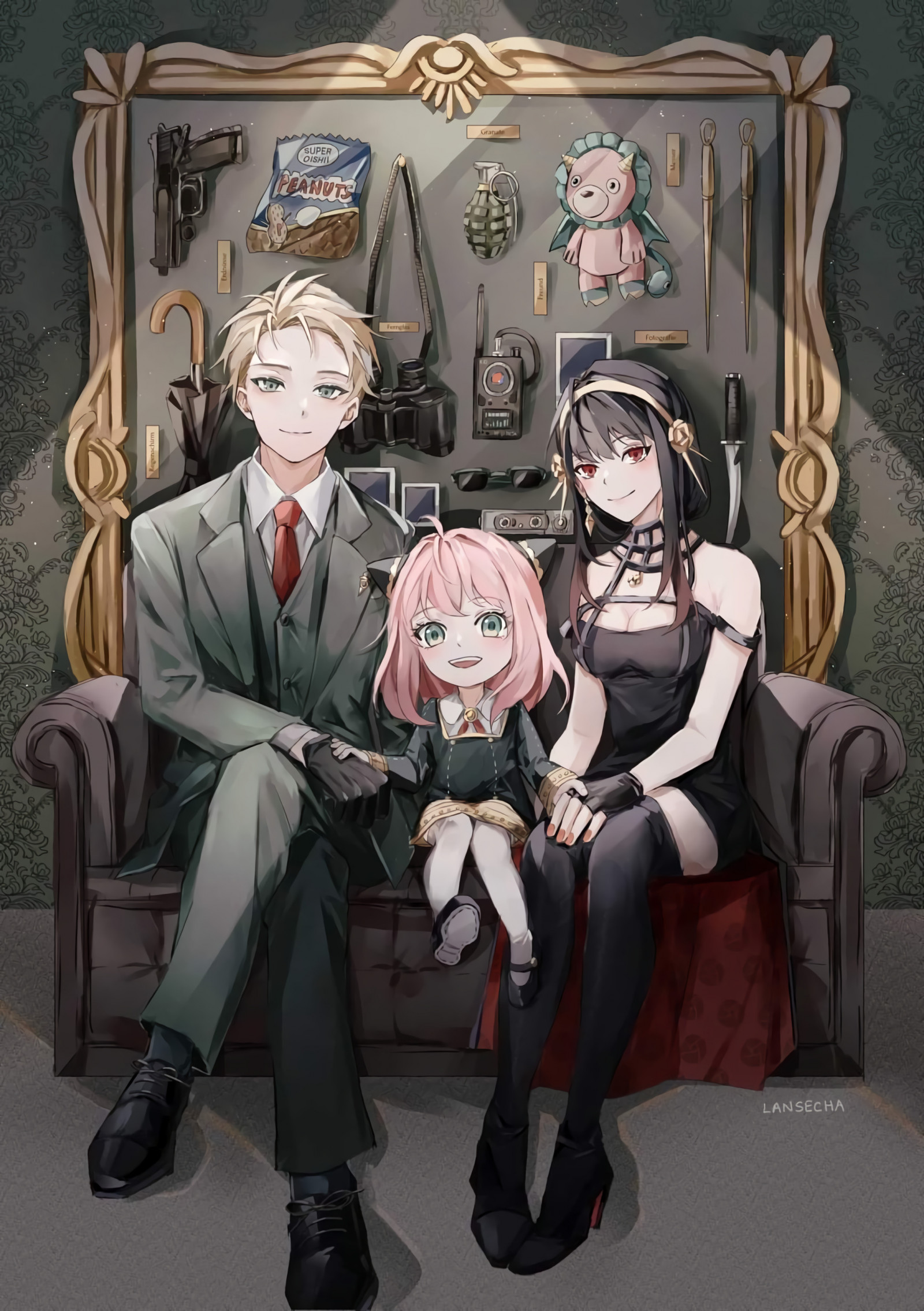 Wallpaper : Yor Forger, Anya Forger, Loid Forger, Spy x Family, anime