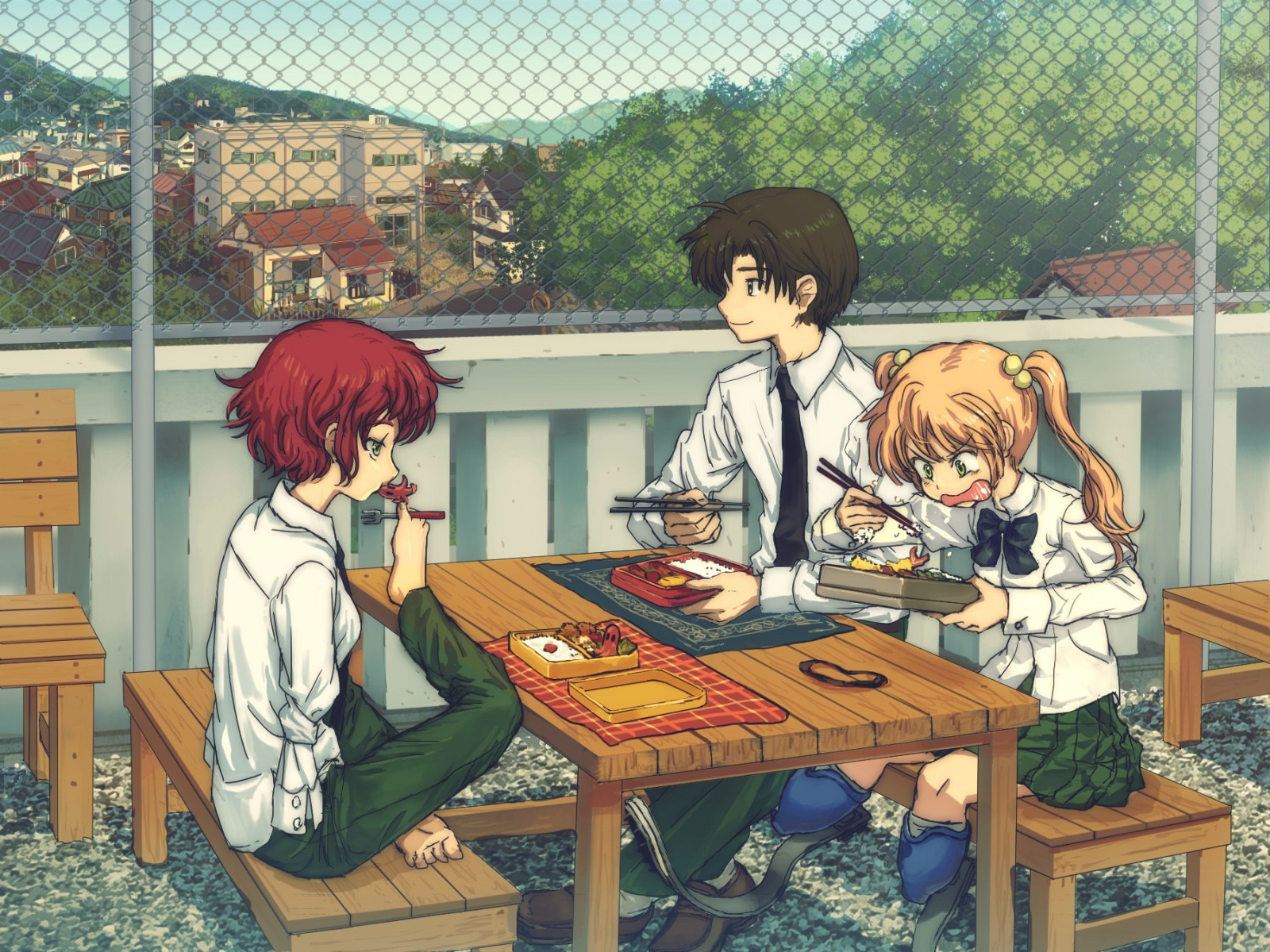 Wallpaper : Katawa Shoujo, Rin Tezuka, Ibarazaki Emi, Hisao Nakai ...