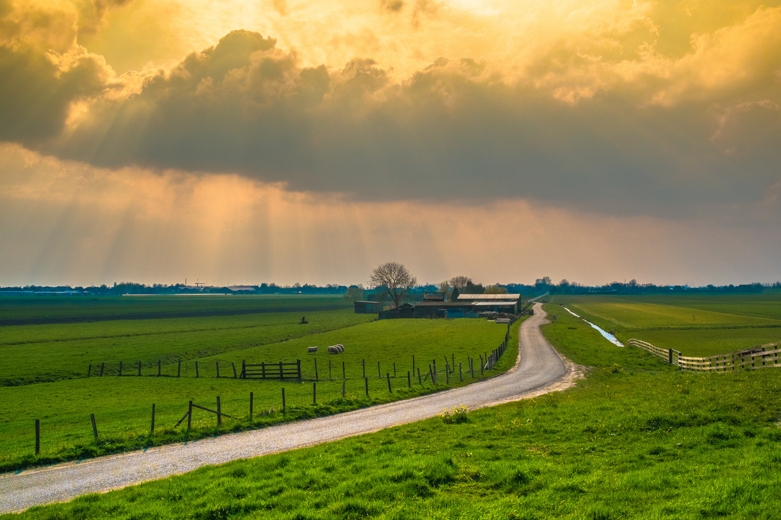 đám mây, Holland, Polder, braasem