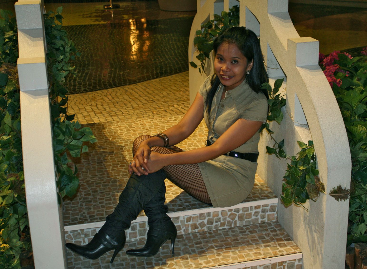 hvirveldyr, plante, blomst, pige, træ, sjovt, hus, rekreation, have