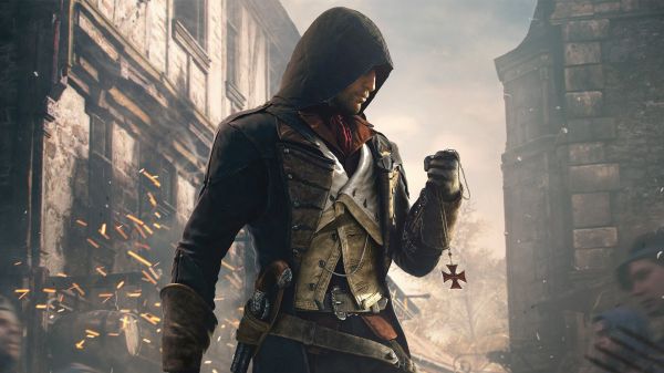 video games, Assassin's Creed, Assassin's Creed Unity, darkness, soldier, Arno Dorian