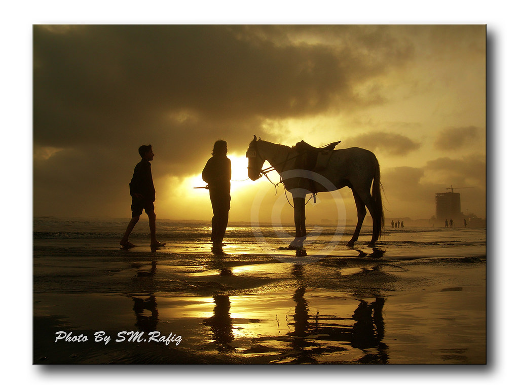 Pakistan, solnedgang, farge, KUNST, historie, Strand, dyr, skyer, gylden, se, kveld, Asia, Karachi, Clifton, Sindh, houres, mywinners, smrafiq