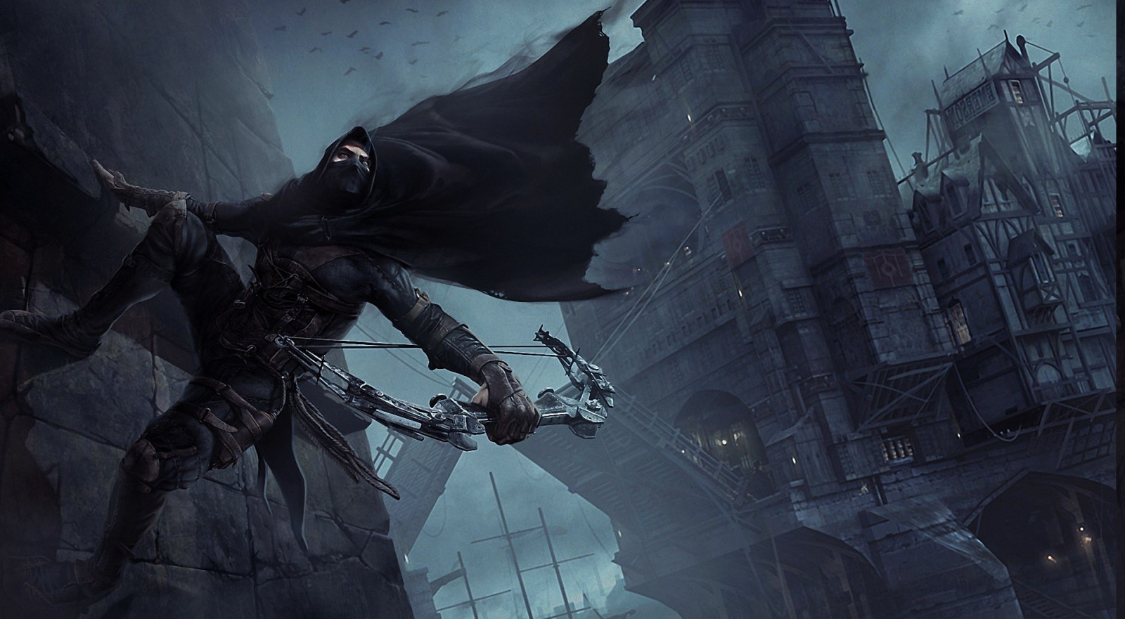 videohry, Zloděj, loď duchů, tma, Snímek obrazovky, mecha, lukostřelci, počítač tapeta, luky, 1919x1057 px