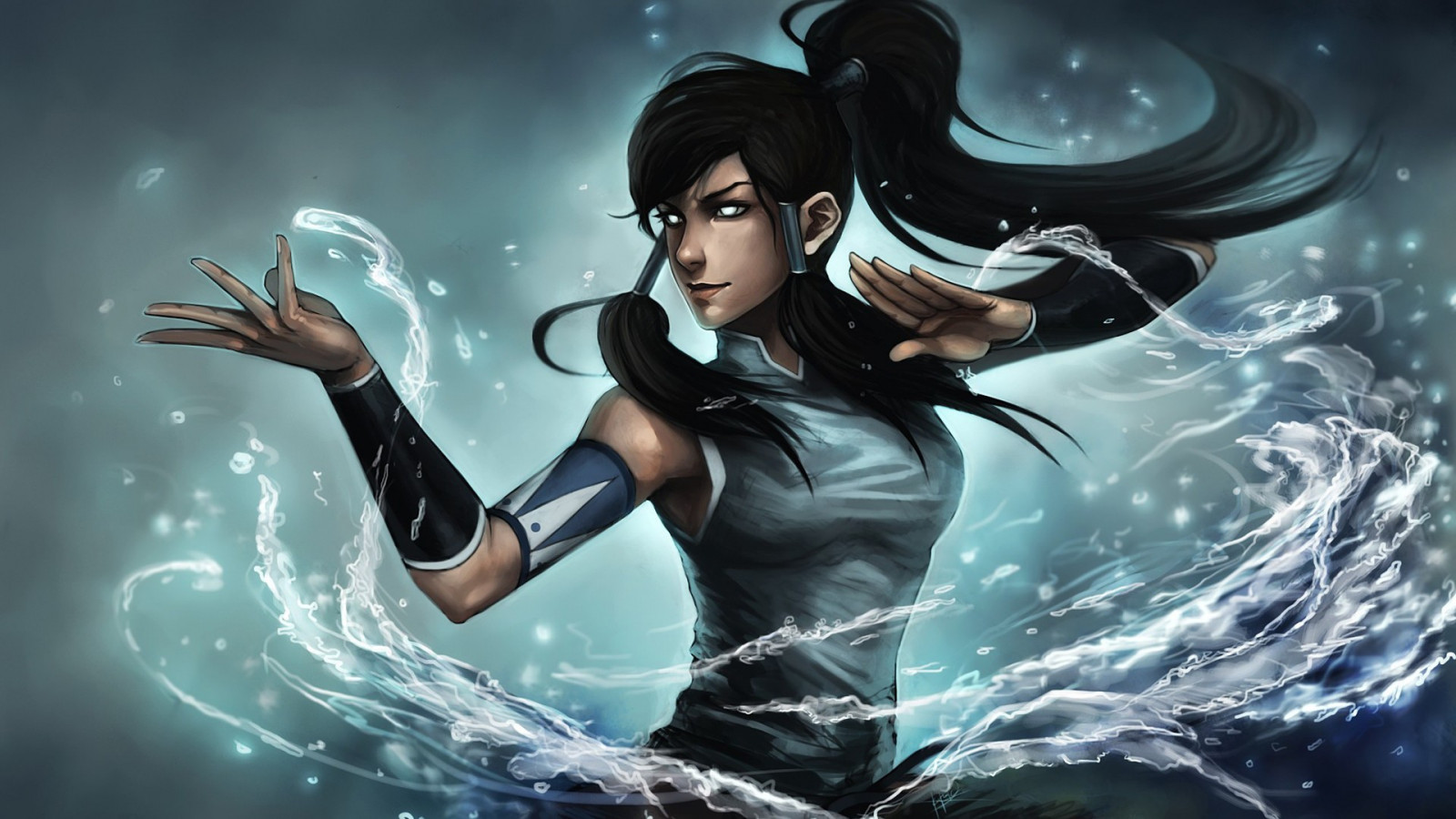 ilustrace, anime, Legenda Korry, Korra, Avatar The Last Airbender, Snímek obrazovky, počítač tapeta, fiktivní postava