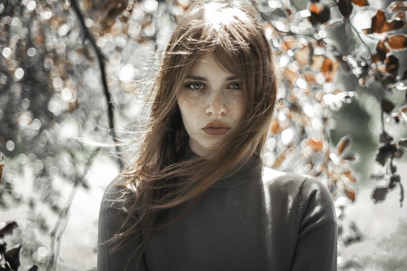 tvář, ženy venku, ženy, model, portrét, dlouhé vlasy tvář, ženy venku, ženy, model, portrét, dlouhé vlasy