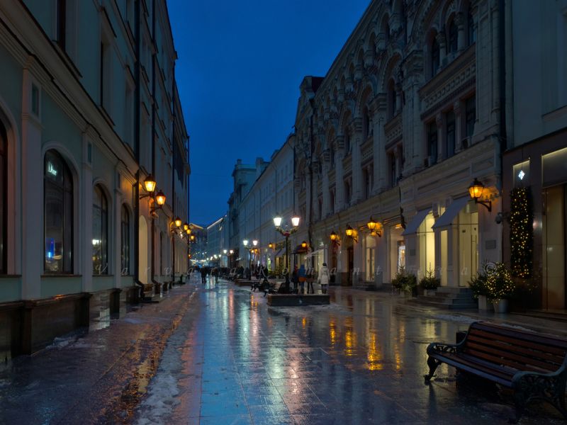 stradă,oraș,iarnă,Reflecții,lumini,seară