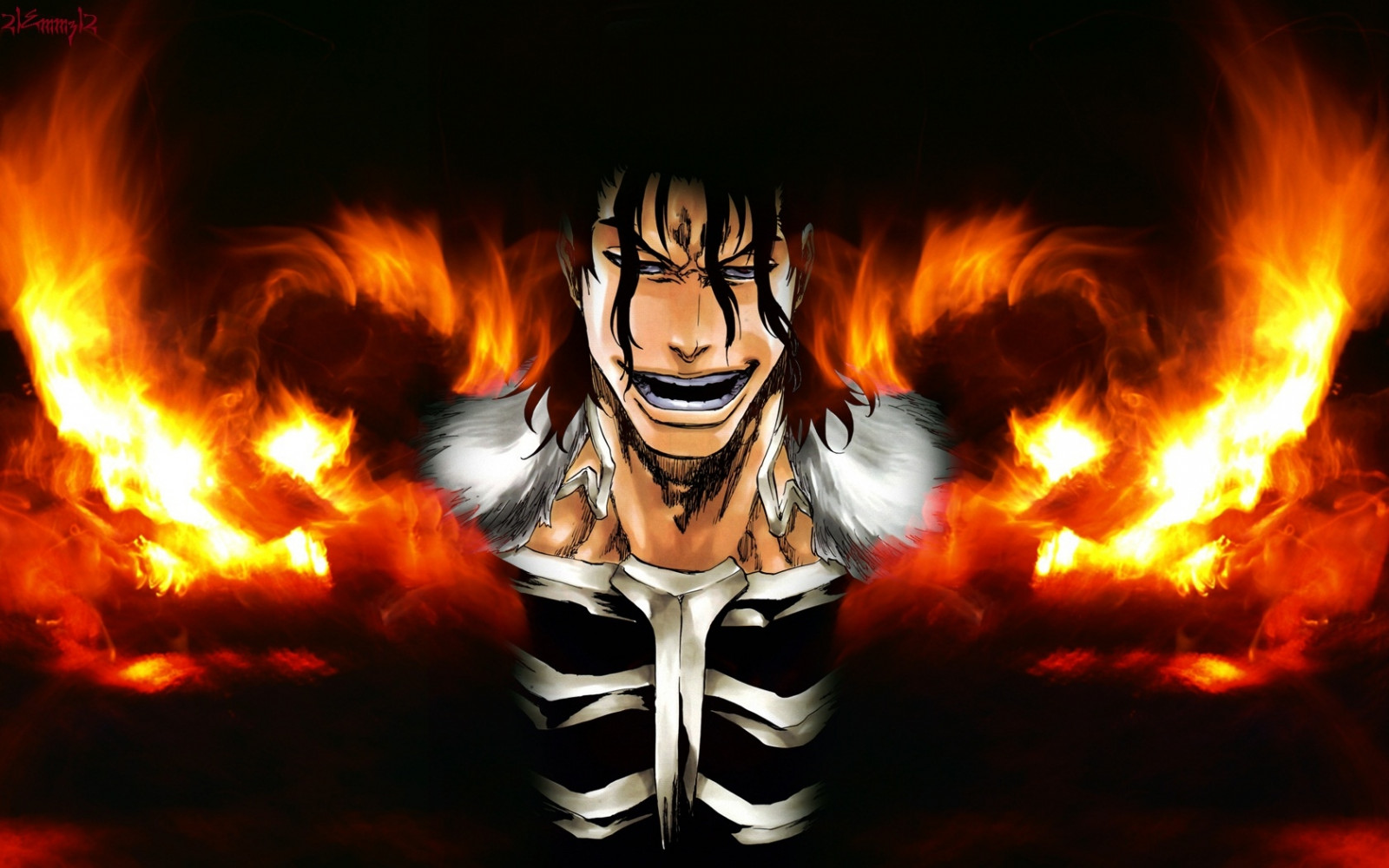 ngọn lửa, Bộ xương, Chất tẩy trắng, nụ cười, Đàn ông, Ngọn lửa, Ảnh chụp màn hình, Hình nền máy tính, 21emmz12, Ginjou kuugo