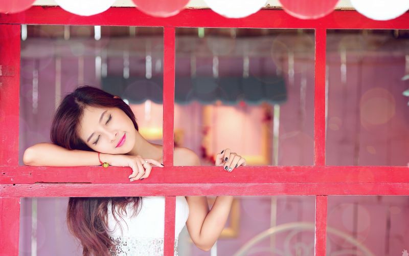 đàn bà, mô hình, Châu Á, nhiếp ảnh, đôi mắt nhắm, Đỏ đàn bà, mô hình, Châu Á, nhiếp ảnh, đôi mắt nhắm, Đỏ
