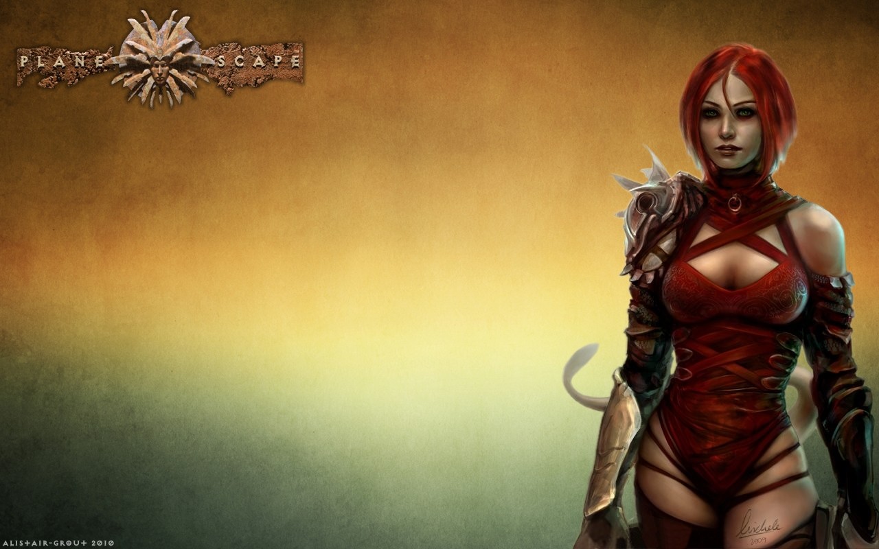 computerspil, anime, fan kunst, mytologi, Planescape Torment, mørke, skærmbillede, computer tapet, fiktiv karakter, kvinde kriger