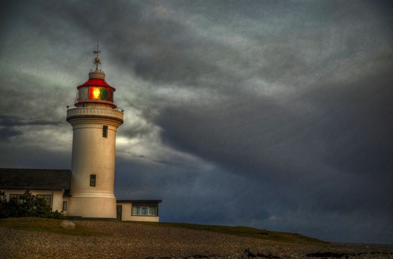θάλασσα,Νύχτα,σύννεφα,καταιγίδα,απόγευμα,πύργος