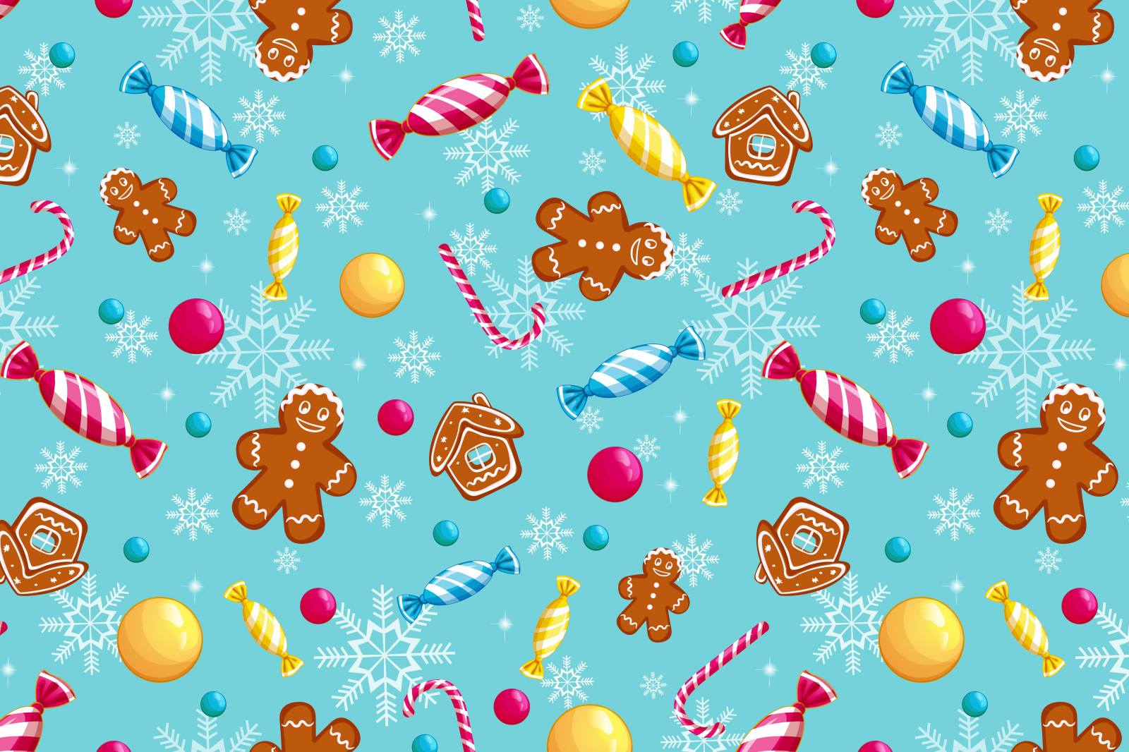 Wallpaper : Candy Cane, Gingerbread Man, candy, pattern, minimalism