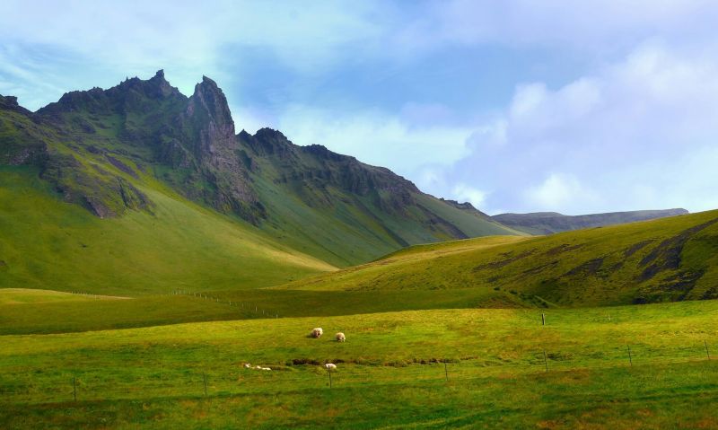 paesaggio, collina, lago, natura, mattina, erba paesaggio, collina, lago, natura, mattina, erba