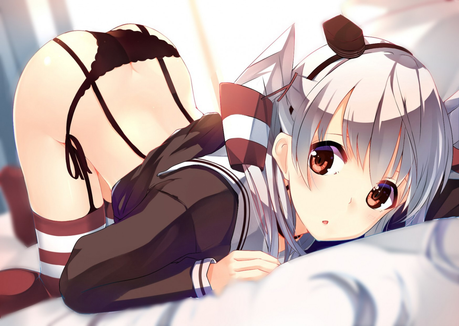 ภาพประกอบ, อะนิเมะ, สาวอะนิเมะ, การ์ตูน, คอลเลกชัน Kantai, กางเกง, Amatsukaze Kancolle, มังงะ