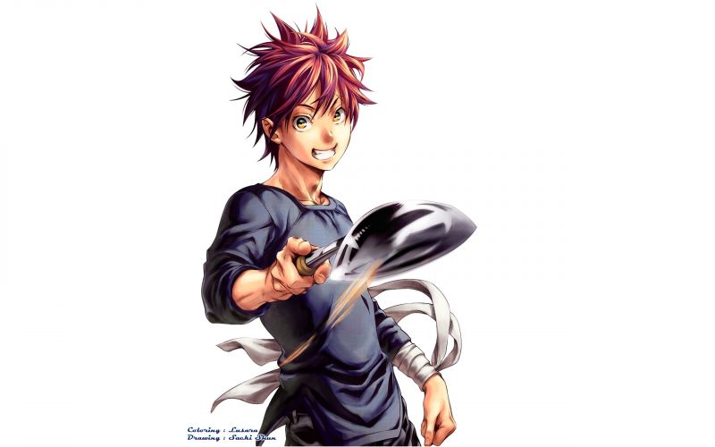 ábra,anime,rajzfilm,Shokugeki nem Souma,Yukihira Soma,mangaka