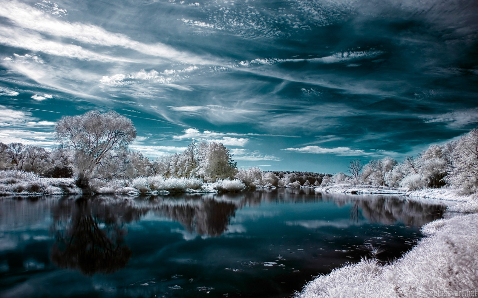 Taustakuvat Luonto J rvi Talvi Lumi 2560x1600 1026253 