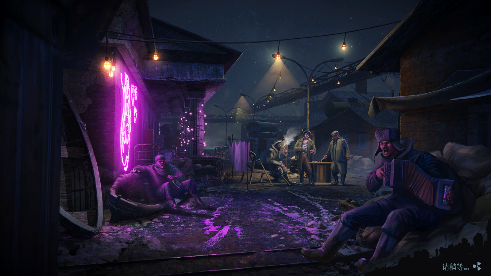 Joc CG, ATOM RPG, Trudograd, jocuri video, neon, Video Game Art