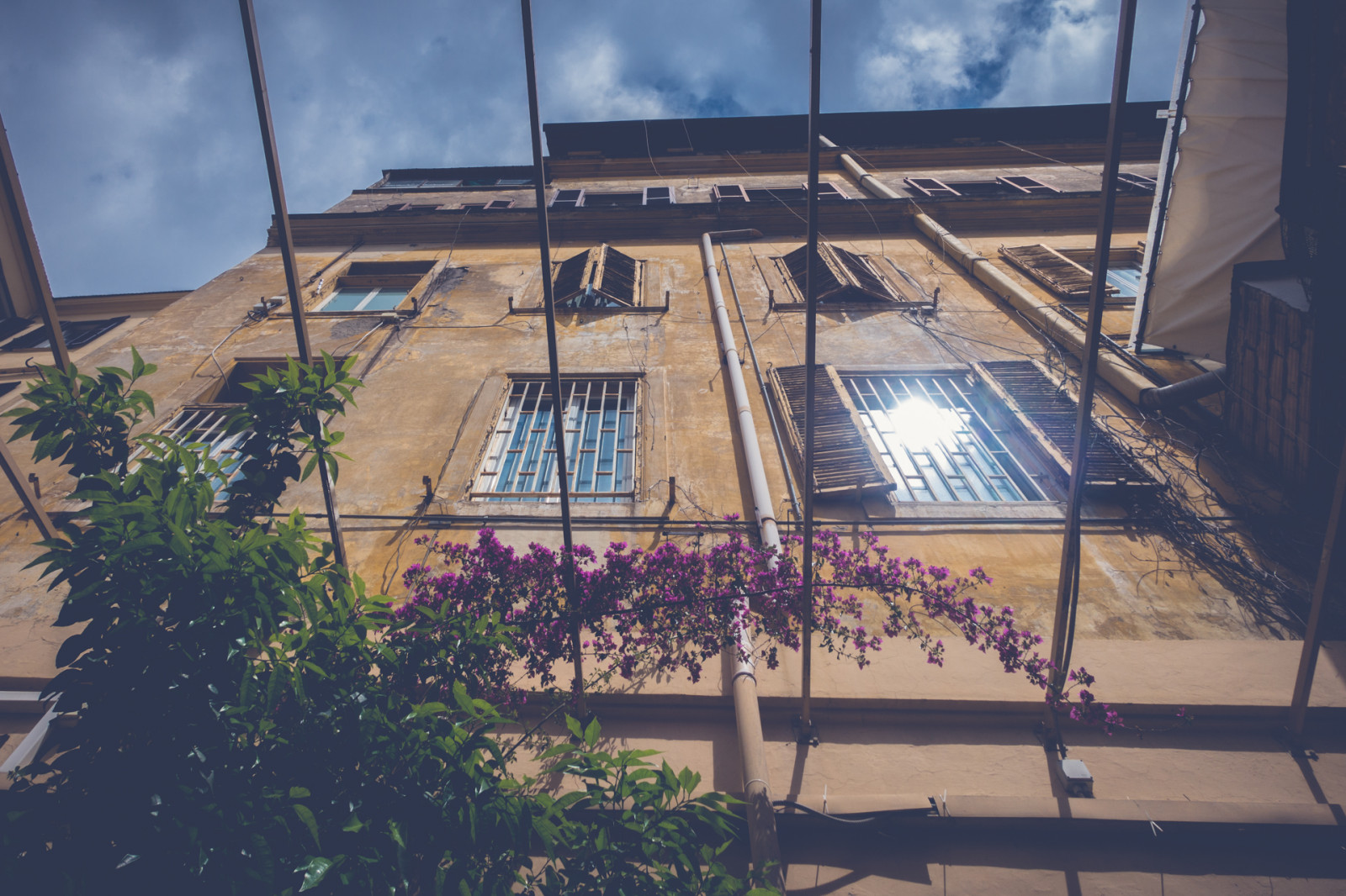 sopra, finestre, cielo, Italia, Sole, Roma, riflessione, costruzione, luce del sole, architettura, facciata, Sony, cortile, gelato, freddo, Fassi, RX100, Giovannifassi, rx100m3, Rx100iii