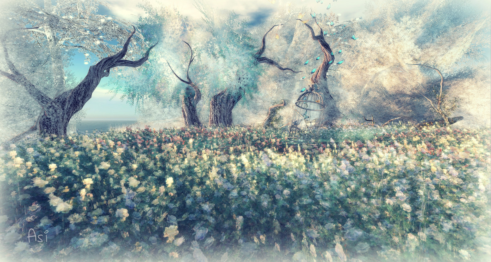 デスクトップ壁紙 アート デジタル Photoshop 風景 塗装 Sl ファンタジー セカンドライフ 夢見る パラディソ 仮想的な 2500x1334 デスクトップ壁紙 Wallhere