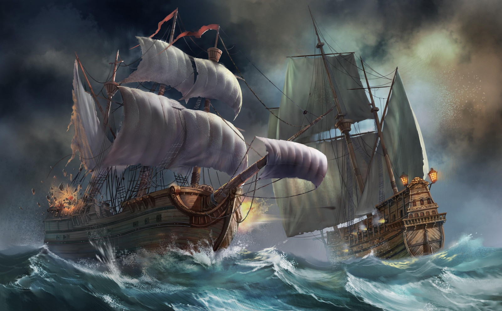 Sea Exploding Background Wallpaper : ships, sea, storm, explosion 4000x2480 - CoolWallpapers ...