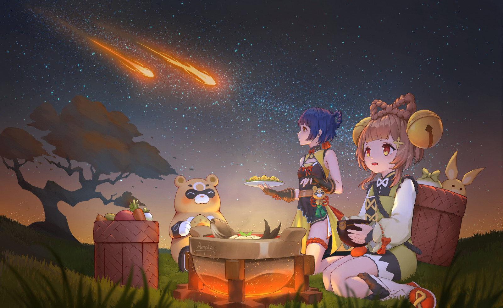 svět, kreslená pohádka, UMĚNÍ, zábava, nebe, prostor, cg artwork, fiktivní postava, astronomický objekt, ilustrace, Animated cartoon, Věda, malování, rekreace, animace, krajina, šťastný, událost, výkres, beletrie, hvězda, video game software, hry, noc, hora, pc hry, vesmír, astronomie, souhvězdí, anime, Christmas eve, grafika, galaxie, mytologie, tráva, vesmír