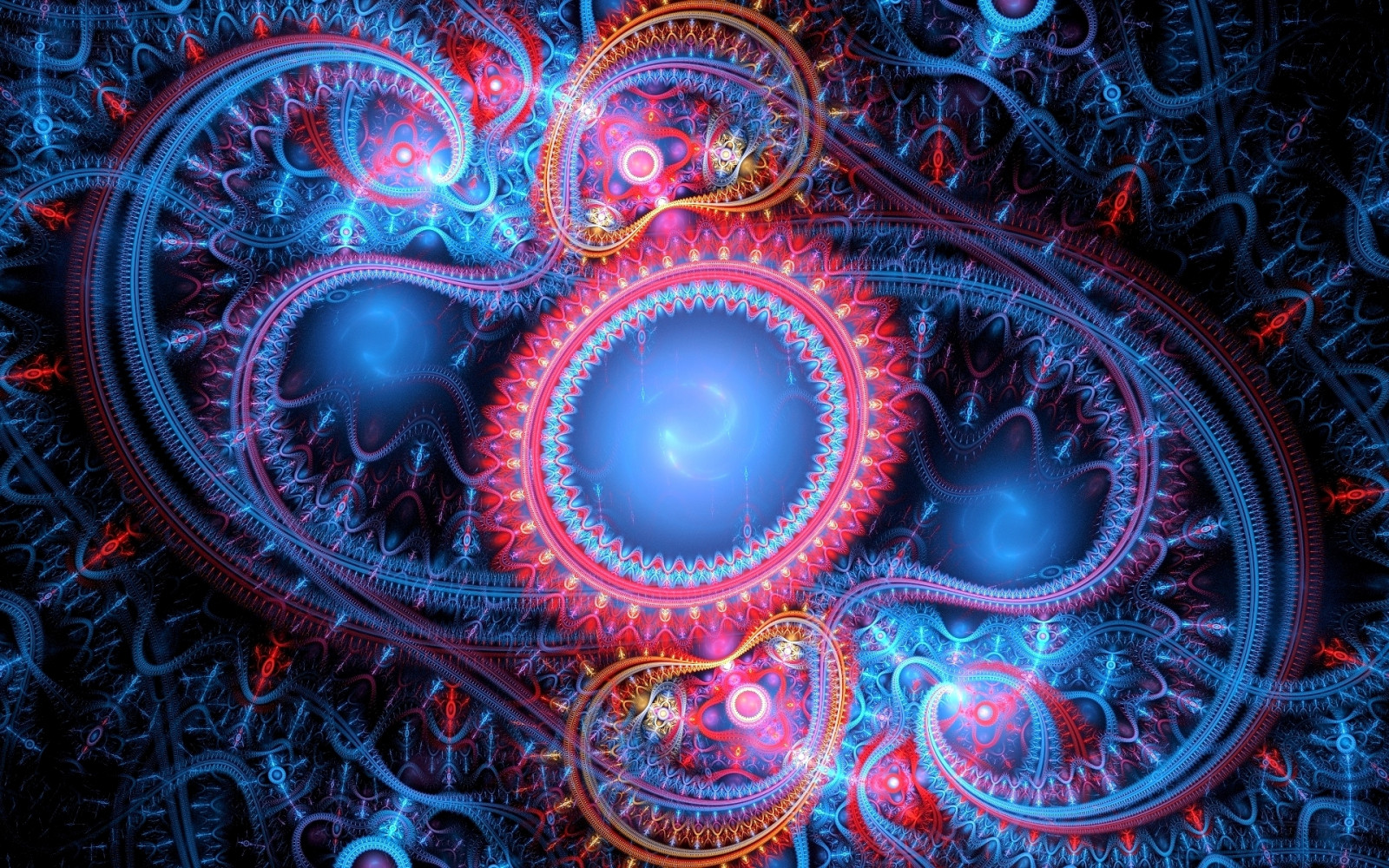 illustrazione, simmetria, frattale, cerchio, Linee, ARTE, sfondo, modelli, curve, cerchi, immagine dello schermo, sfondo del computer, arte frattale, l'arte psichedelica