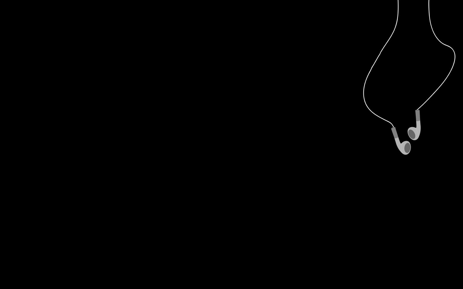 minimalism, musik, audio, hörlurar, Apple Inc, mörker, dator tapet, svartvitt, svartvit fotografering