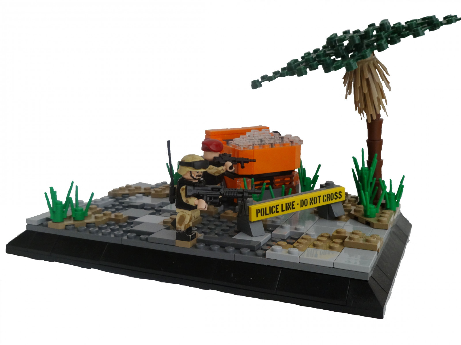 ulice, moderní, voják, armáda, válka, platnost, LEGO, Írán, namalovaný, válečný, konflikt, vojáci, britský, Bojiště, Zvyk, zametat, hlídka, síly, oddíl, ozbrojený, Warzone, Sidan, brickarms