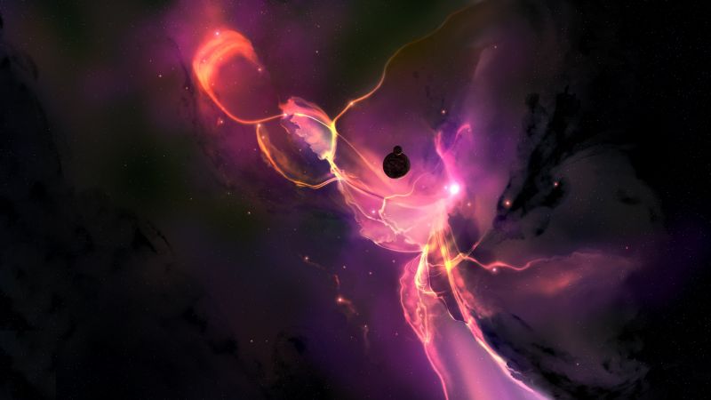 2560x1440 px, opera d'arte, pianeta, spazio, JoeyJazz, nebulosa 2560x1440 px, opera d'arte, pianeta, spazio, JoeyJazz, nebulosa