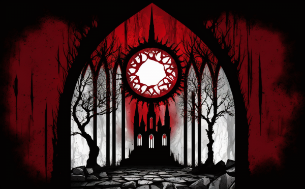 cathedral,surreal,nightmare,ai art