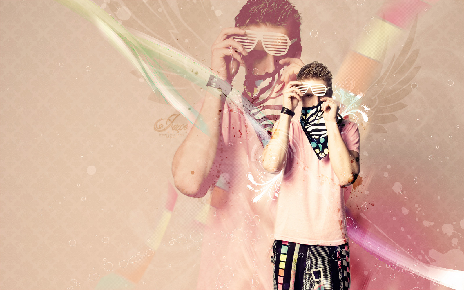 muži, ilustrace, digitální umění, anime, abstraktní, fotografování, umělecká díla, manipulaci s fotografiemi, móda, růžový, jaro, muži s brýlemi, krása, fotografie, focení