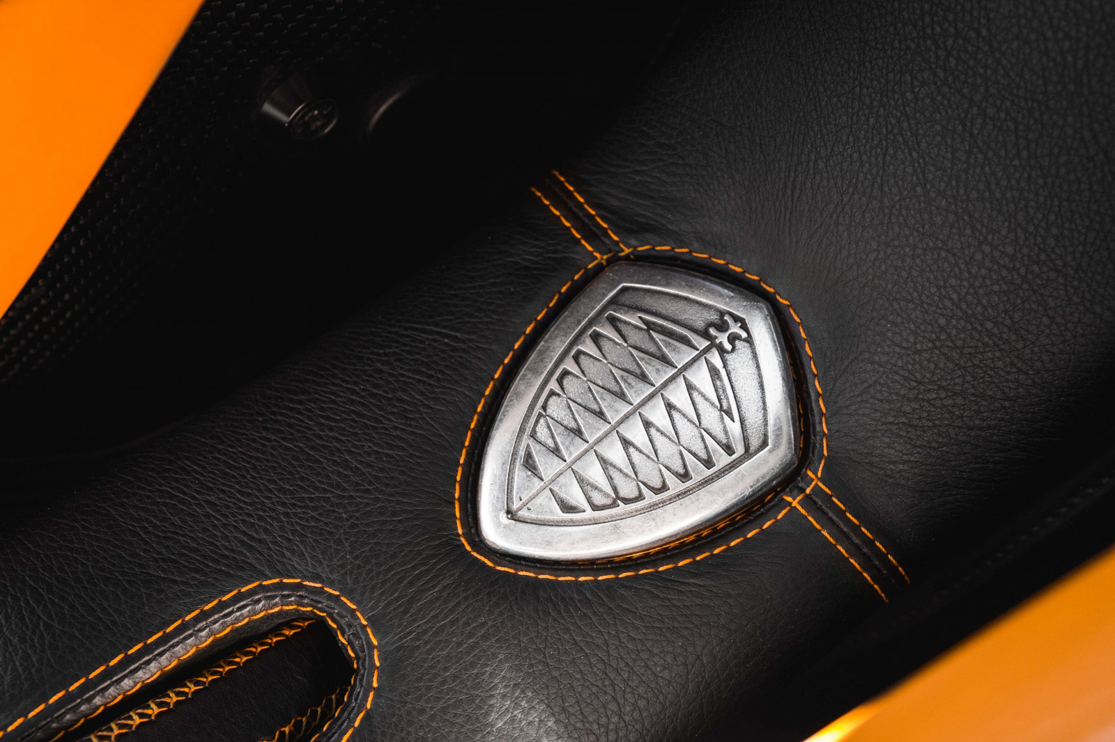 Wallpaper black, yellow, sports car, leather, Koenigsegg, brand