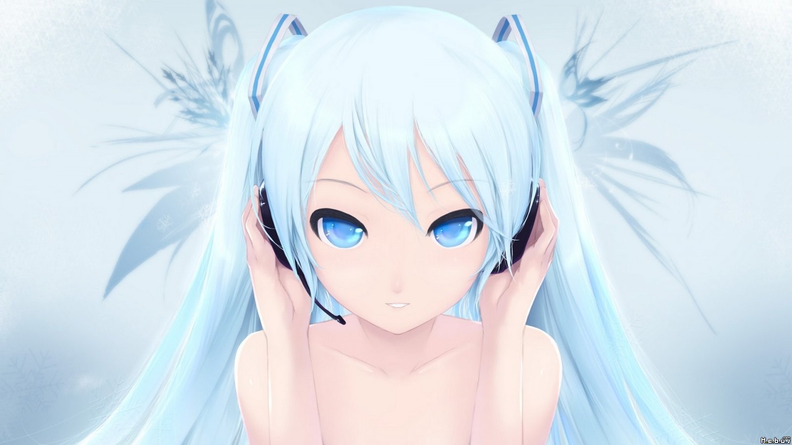 ilustrace, anime, umělecká díla, černé vlasy, Hatsune Miku, vlasy, twintails, měkké stínování, skica, mangaka
