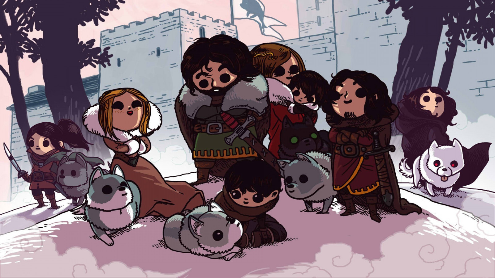 illustration, anime, cartoon, fan art, Game of Thrones, comics, album cover, mangaka, comic book, fiction, photomontage