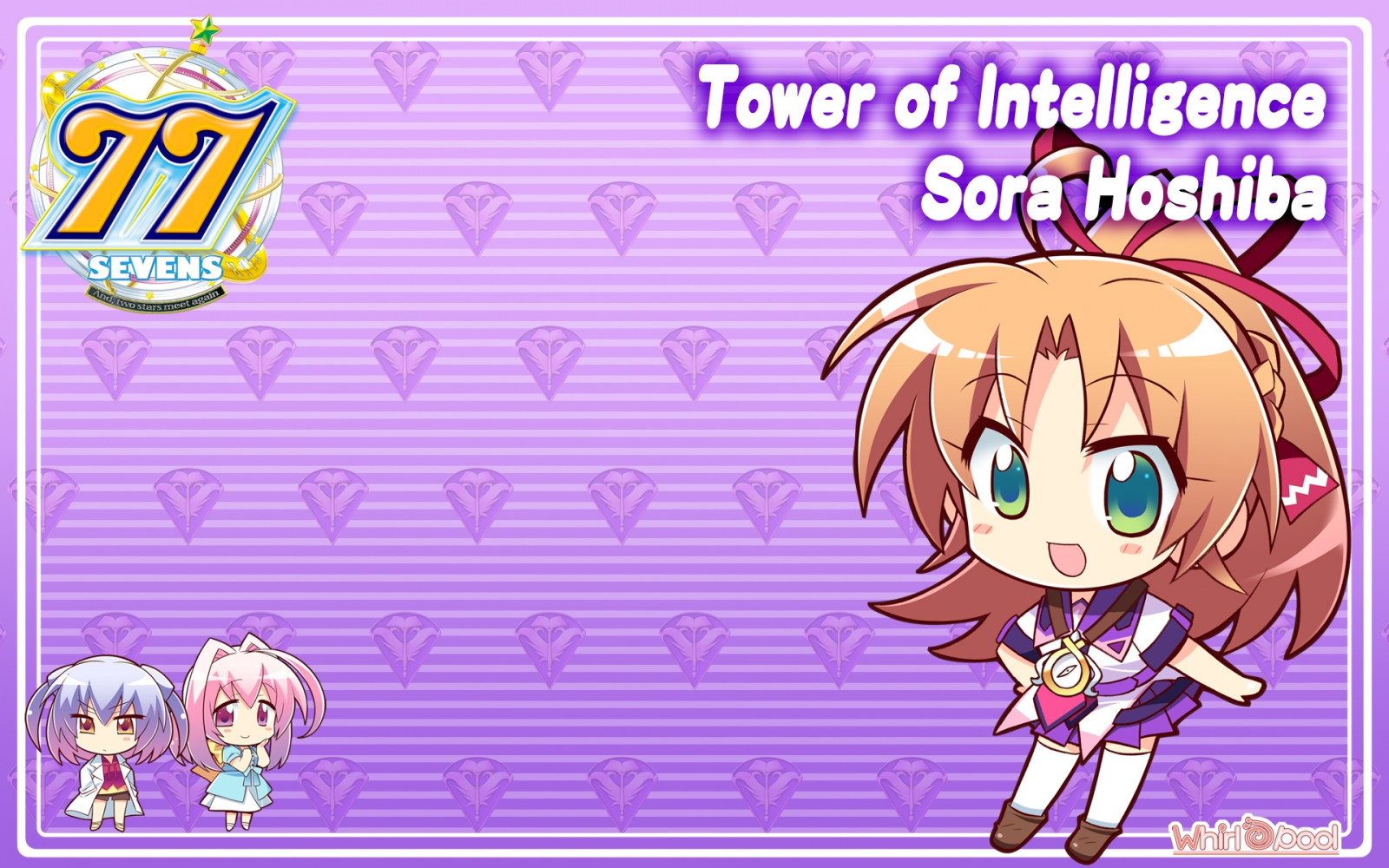 illustrazione, brunetta, cartone animato, Sorriso, femmina, posa, 77, font, hoshiba sora