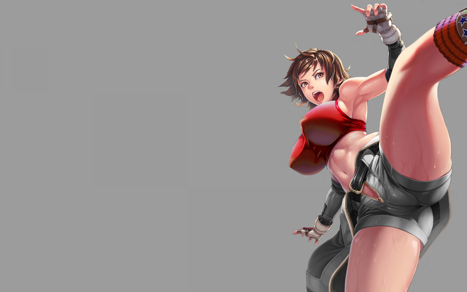 ženy, horní, šortky, Tekken 7, Asuka Kazama