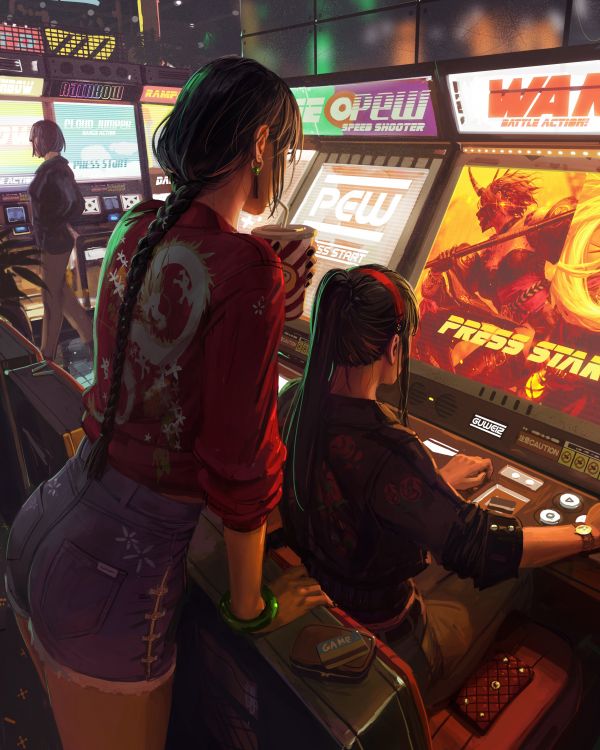 women,drawing,GUWEIZ,original characters,artwork,2D