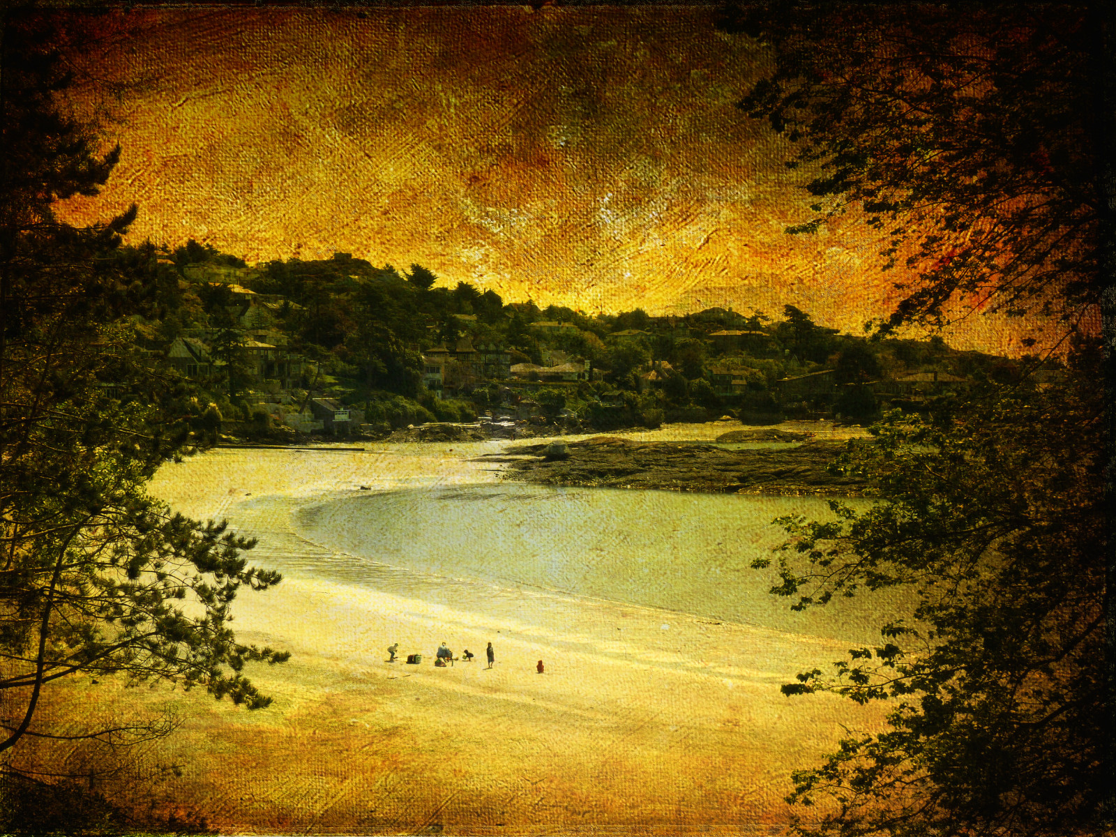 Příroda, žlutý, list, nebe, voda, banka, krajina, odraz, atmosféra, podzim, malování, slunečnímu záření, mokřadní, strom, textura, večer, les, řeka, jezero, počítač tapeta, theatrical scenery