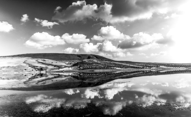 paysage, Monochrome, Lac, eau, noir, mer paysage, Monochrome, Lac, eau, noir, mer