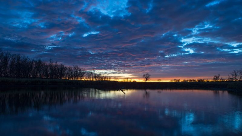 slunečnímu záření, krajina, západ slunce, noc, jezero, Příroda slunečnímu záření, krajina, západ slunce, noc, jezero, Příroda