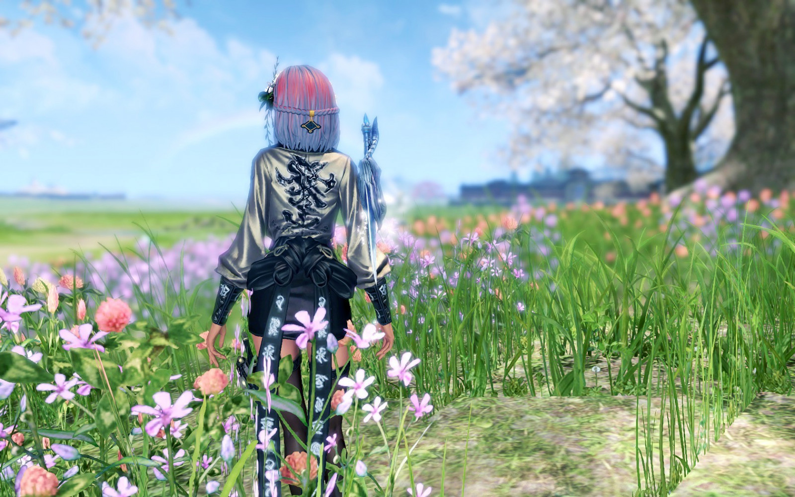 Wallpaper video games, grass, field, spring, flower, agriculture